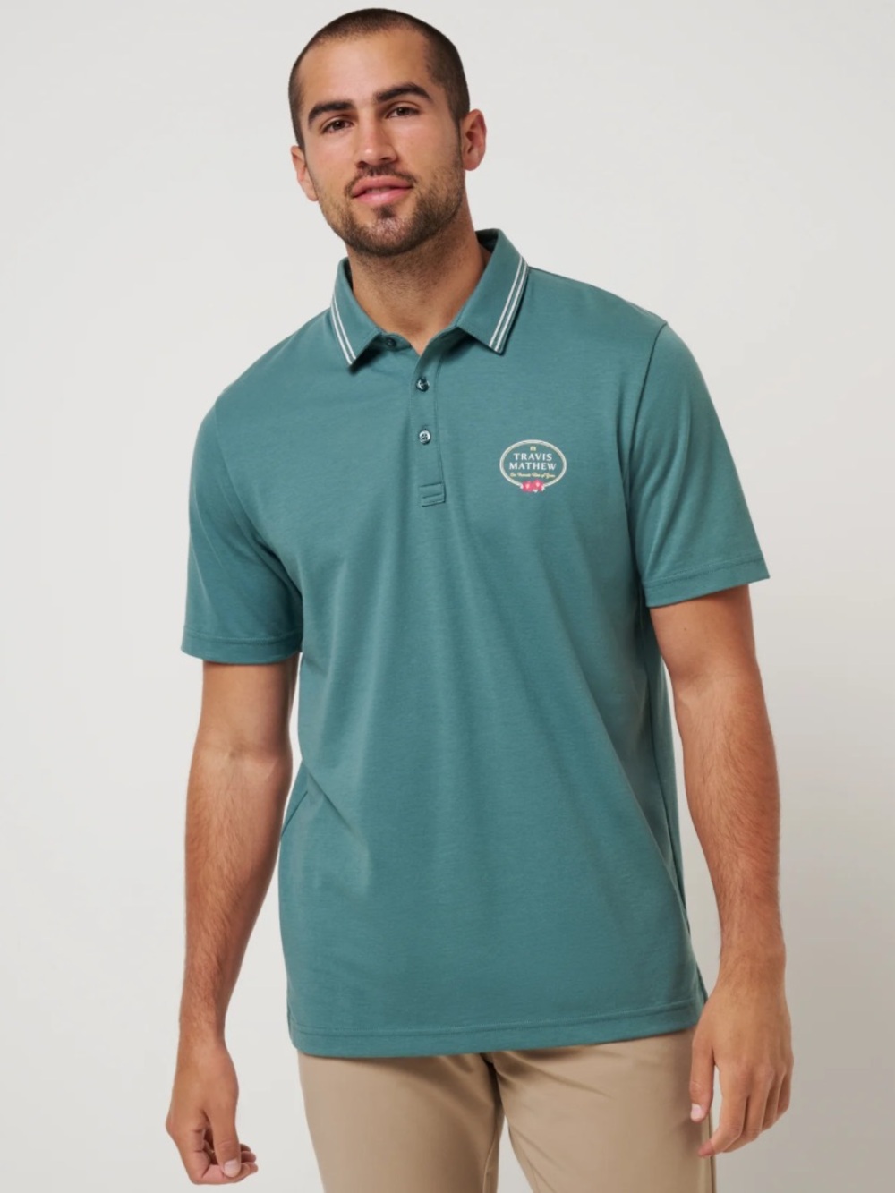 Travis Mathew Silver Pine Short-Sleeve Polo Shirt
New with tags
